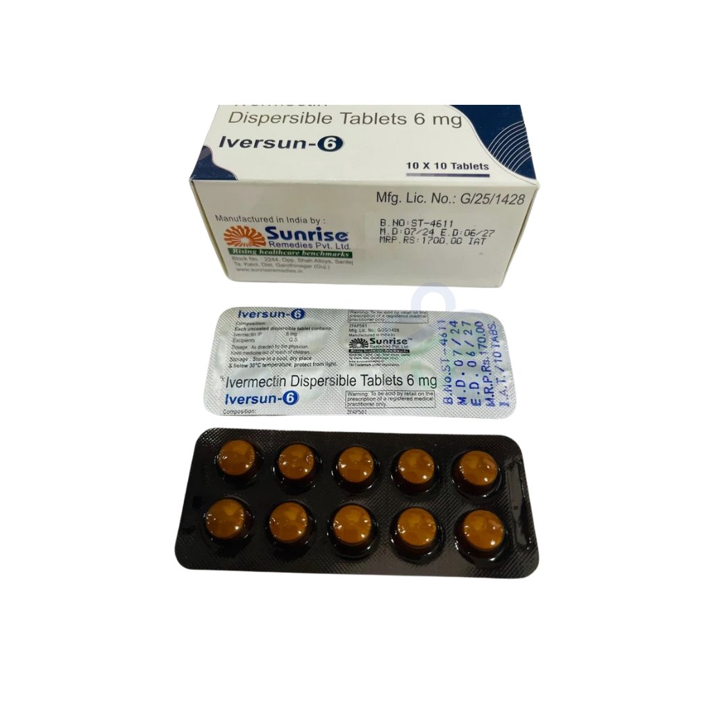 Iversun 6mg ivermectin tablet — Ivermectin 6mg view 3