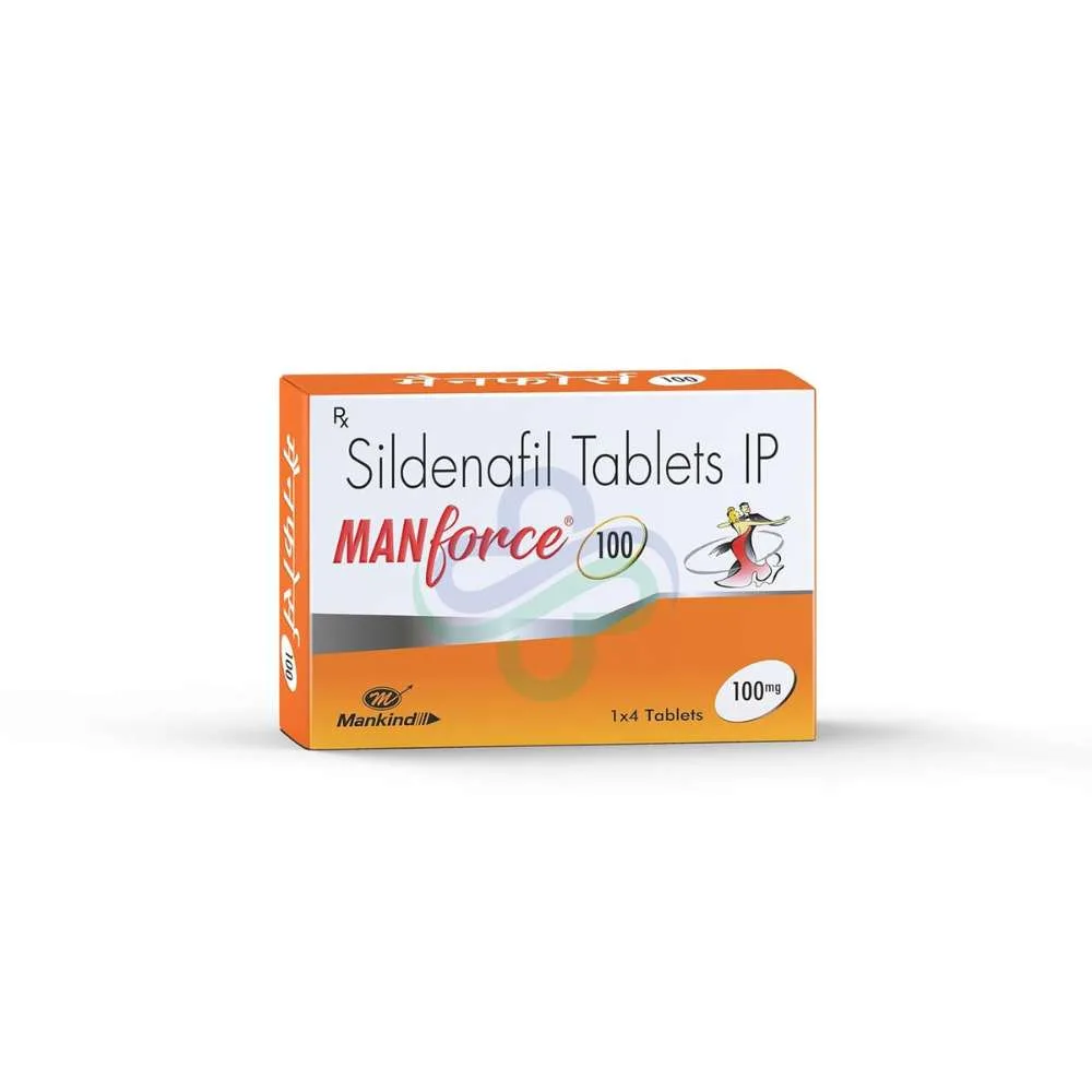 Manforce 100 Mg Tablet — Sildenafil 100 Mg 100 Mg