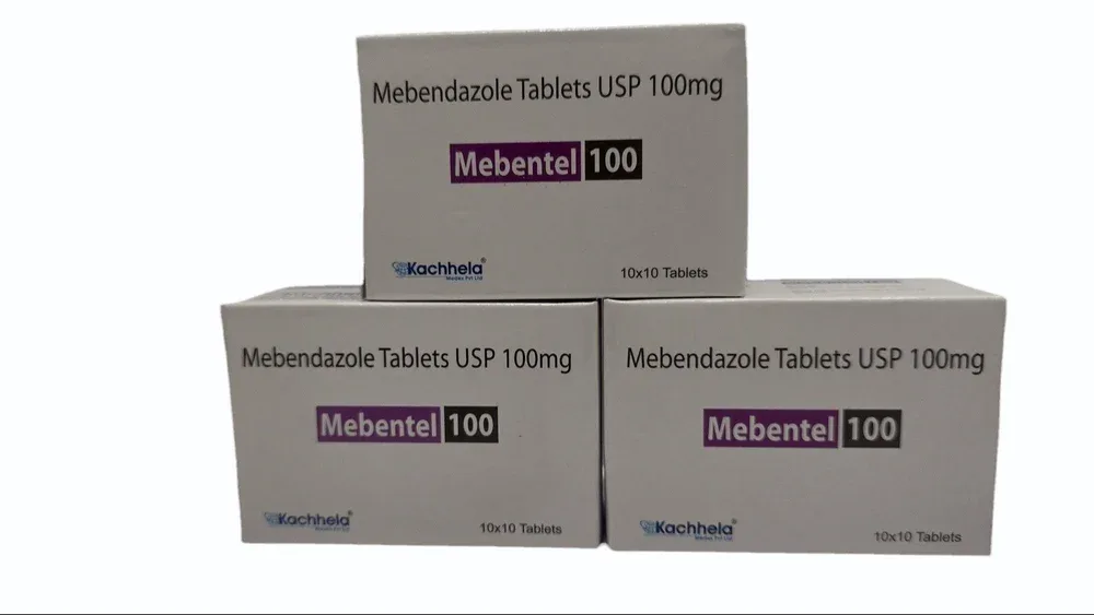 Mebental 100 Tablet — Mebendazole 100mg view 2