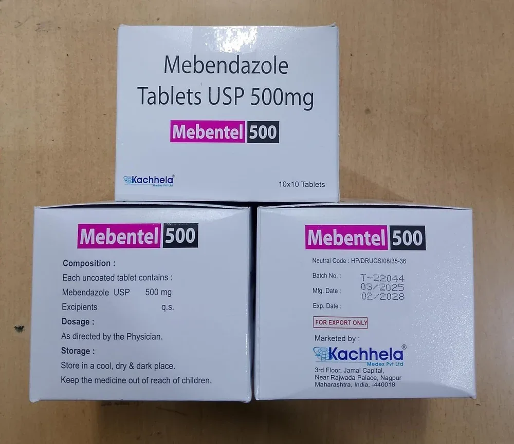 Mebental 500 Tablet — Mebendazole 500mg view 2