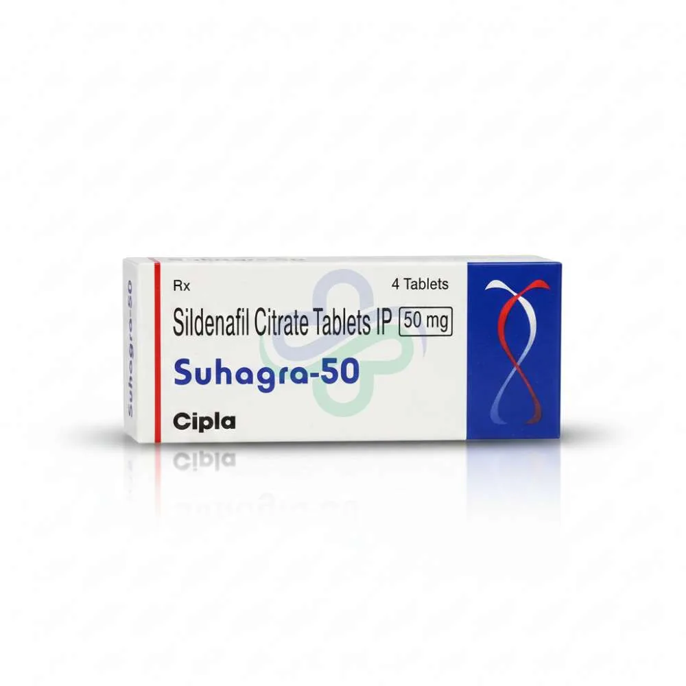 Suhagra 50mg Tablet — Sildenafil Citrate 50mg 50mg