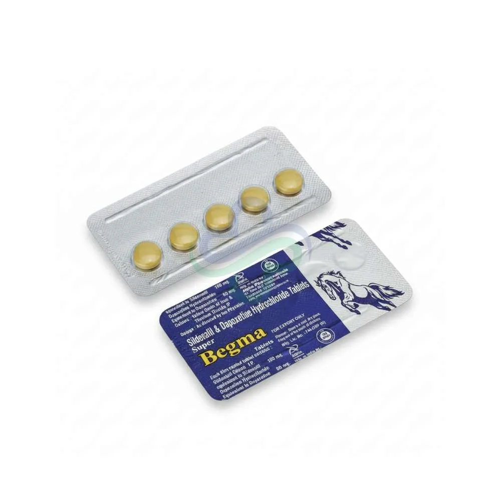Super Begma Tablets — Sildenafil & Depoxitine As prescribed