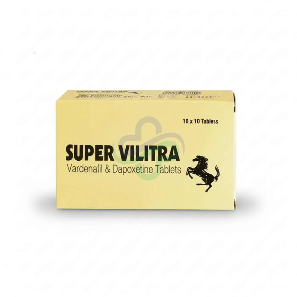 Super Vilitra Tablet — Vardenafil 20mg + dapoxetine 60mg 20mg + 60mg