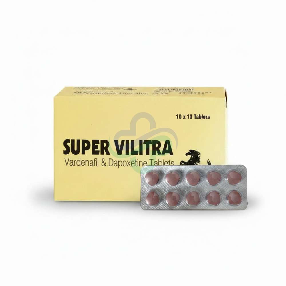 Super Vilitra Tablet — Vardenafil 20mg + dapoxetine 60mg 20mg + 60mg view 2
