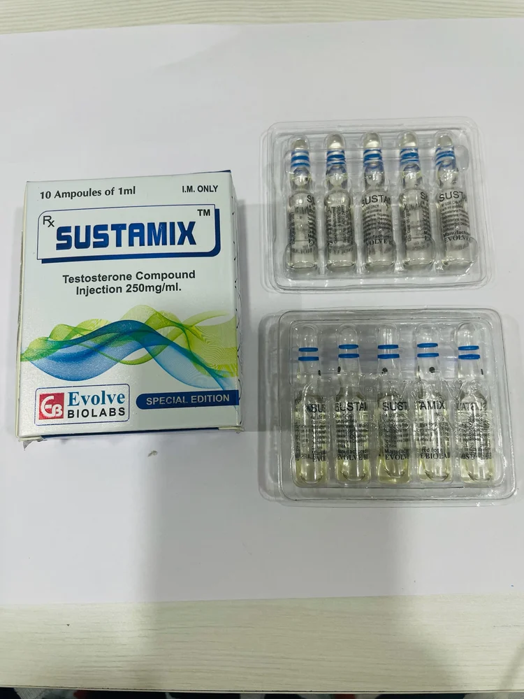 Sustamix (Ampoules) – Testosterone Mix 250mg/ml — Testosterone Mix 250mg/ml view 2