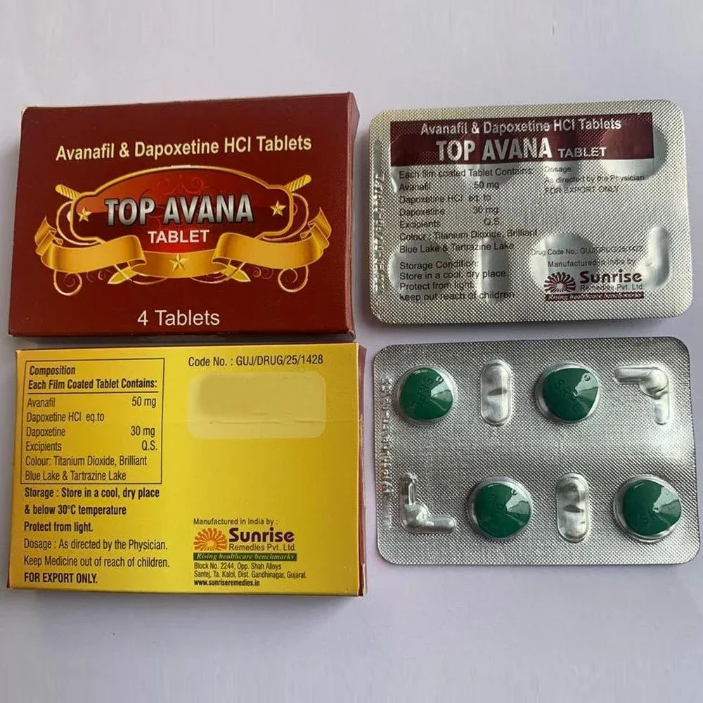 Top Avana Tablet β Avanafil + Dapoxetine 50 mg + 30 mg view 2