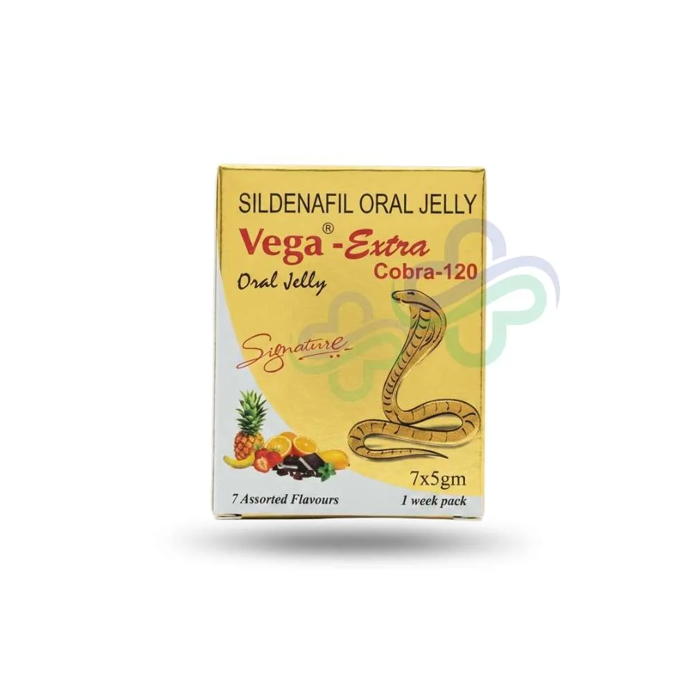 Vega Extra Cobra 120 Mg (Sildenafil Oral Jelly) — Vega Extra Cobra 120 Mg 120Mg