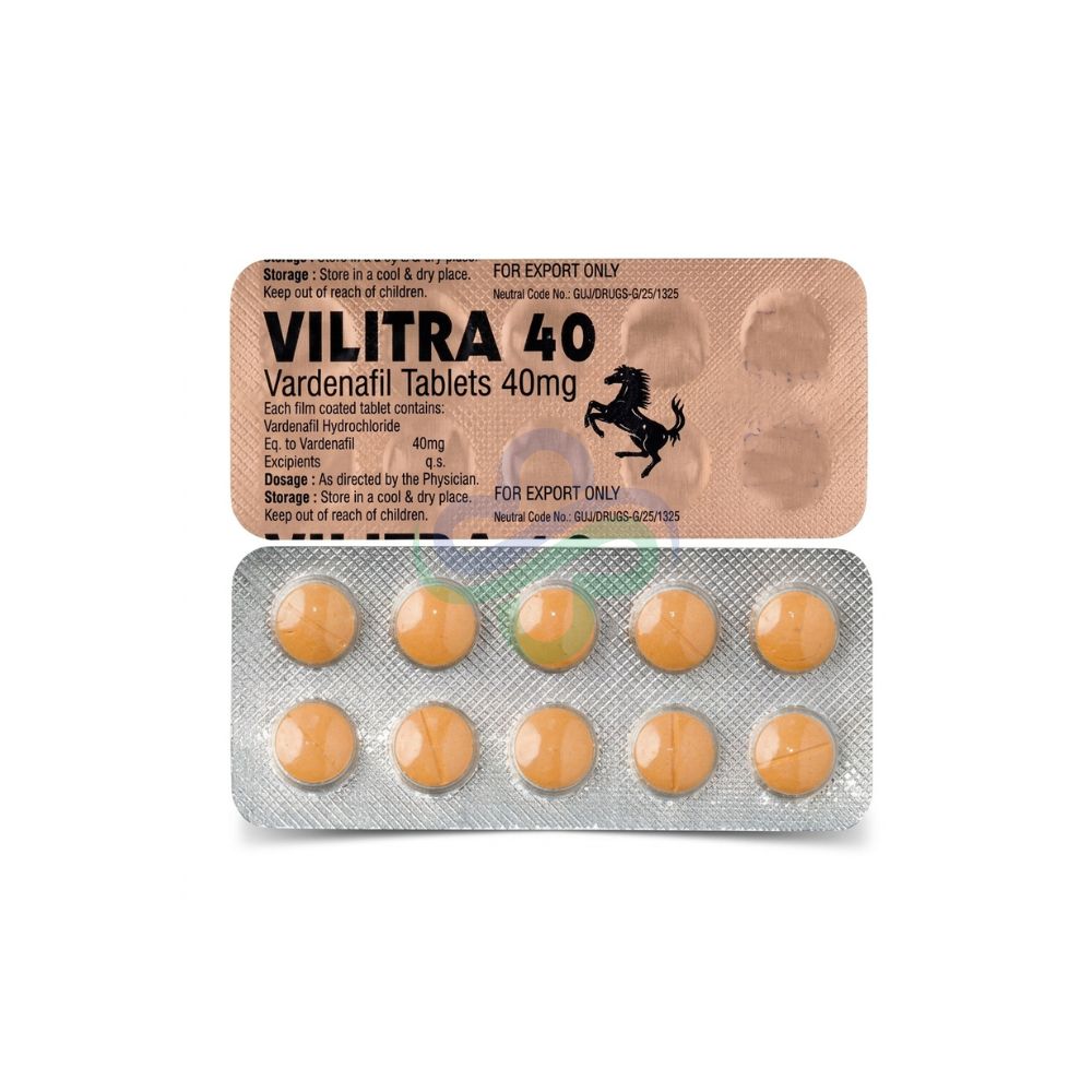 Vilitra 40 Tablets β Vardenafil 40mg 40mg view 3