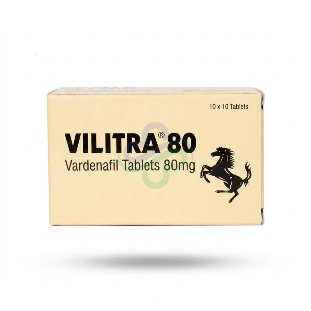 Vilitra 80 Tablets — Vardenafil 80mg 80mg
